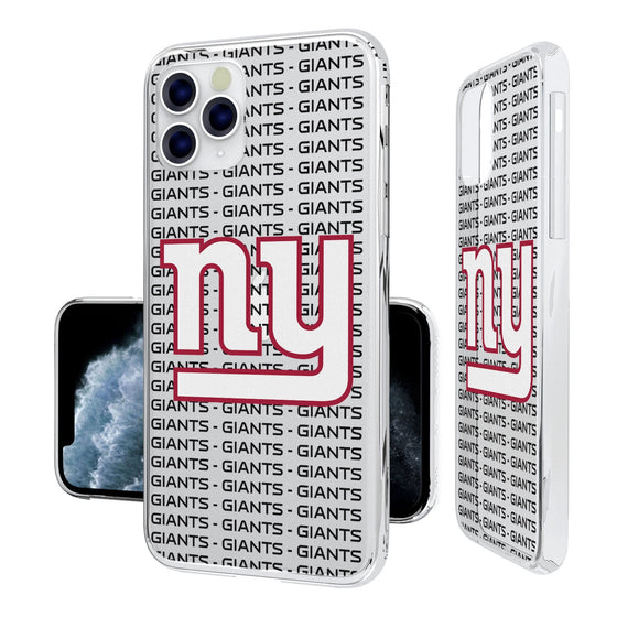 New York Giants Blackletter Clear Case - 757 Sports Collectibles