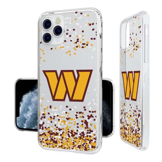 Washington Commanders Confetti Clear Case - 757 Sports Collectibles