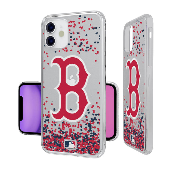 Boston Red Sox Confetti Clear Case - 757 Sports Collectibles