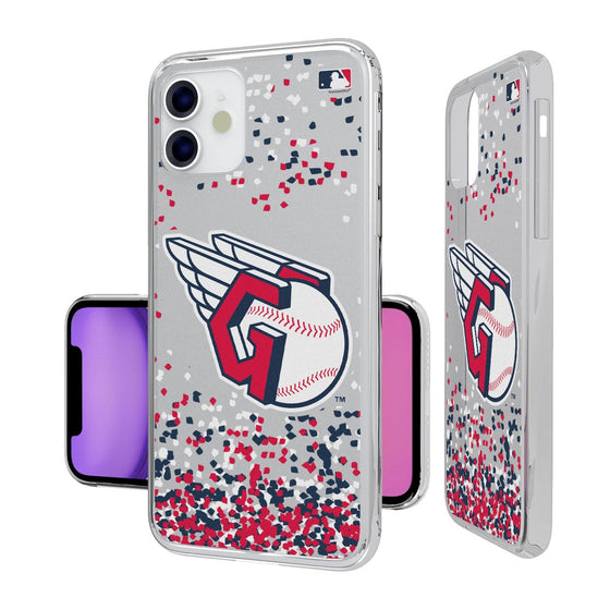 Cleveland Guardians Confetti Clear Case - 757 Sports Collectibles