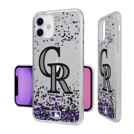 Colorado Rockies Confetti Clear Case - 757 Sports Collectibles