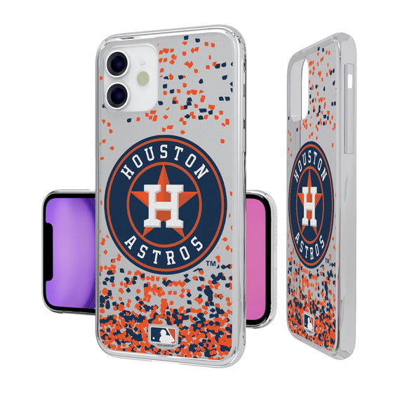 Houston Astros Confetti Clear Case - 757 Sports Collectibles