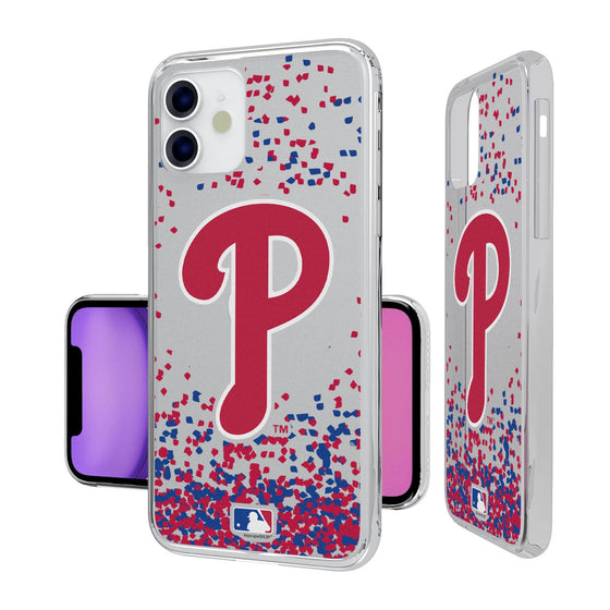 Philadelphia Phillies Confetti Clear Case - 757 Sports Collectibles