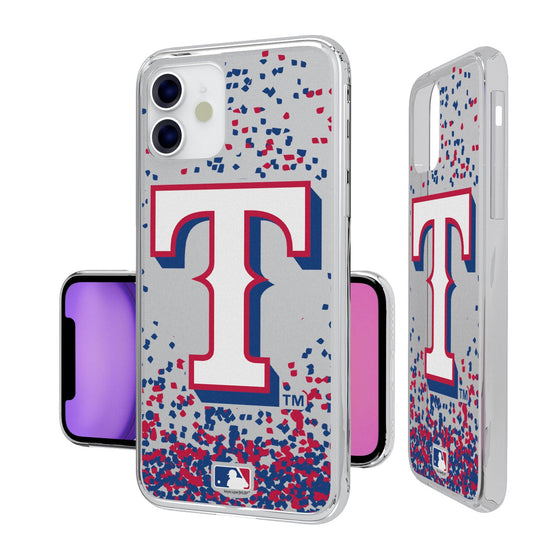 Texas Rangers Confetti Clear Case - 757 Sports Collectibles