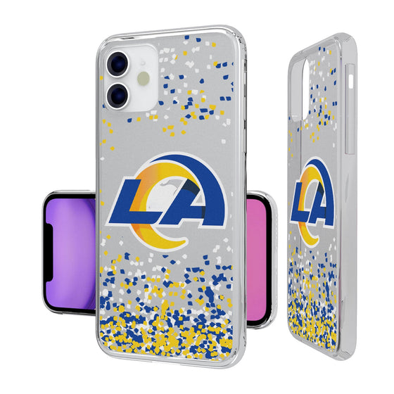 Los Angeles Rams Confetti Clear Case - 757 Sports Collectibles