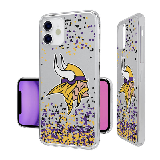 Minnesota Vikings Confetti Clear Case - 757 Sports Collectibles