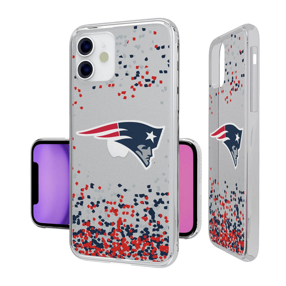 New England Patriots Confetti Clear Case - 757 Sports Collectibles