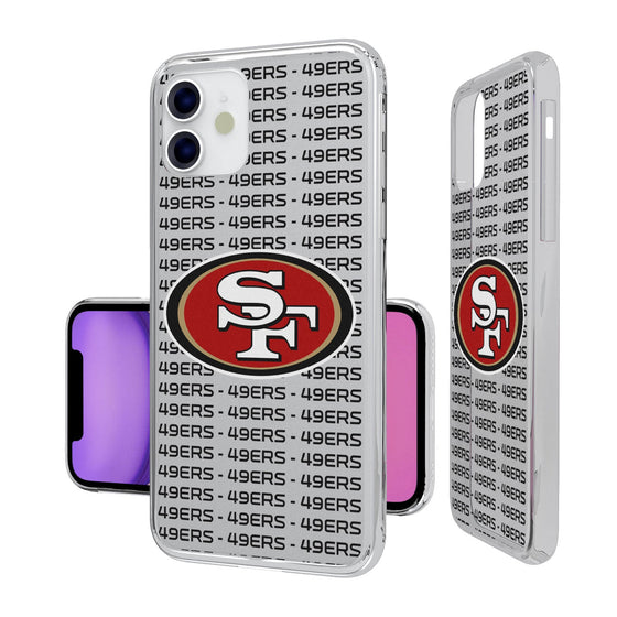 San Francisco 49ers Blackletter Clear Case - 757 Sports Collectibles