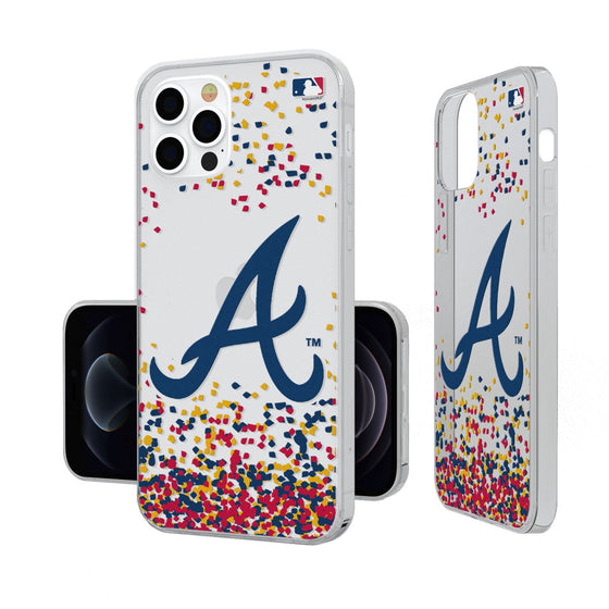 Atlanta Braves Confetti Clear Case - 757 Sports Collectibles