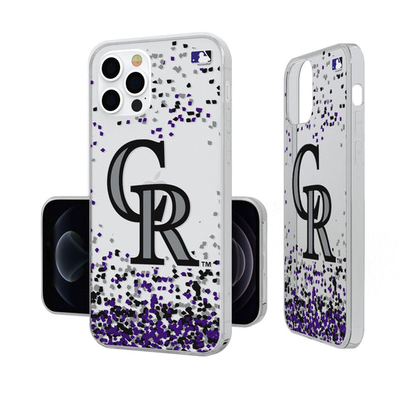 Colorado Rockies Confetti Clear Case - 757 Sports Collectibles