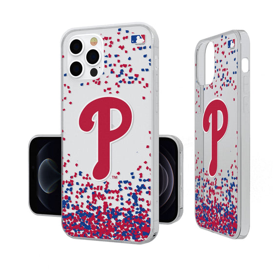 Philadelphia Phillies Confetti Clear Case - 757 Sports Collectibles