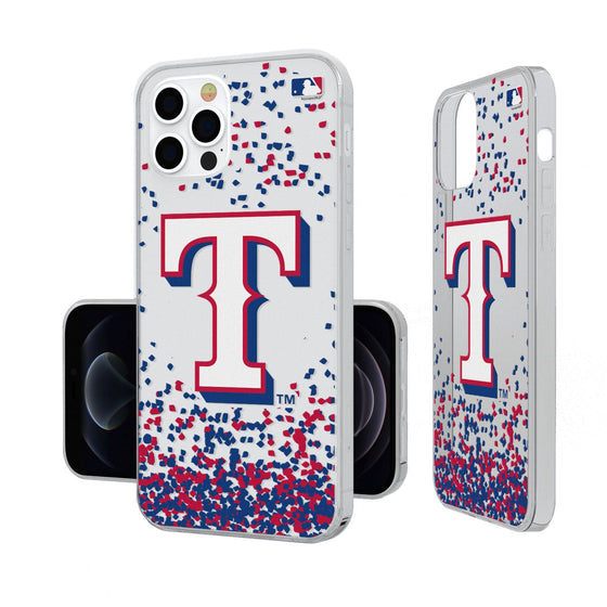 Texas Rangers Confetti Clear Case - 757 Sports Collectibles