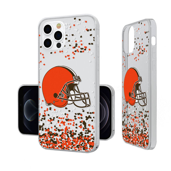 Cleveland Browns Confetti Clear Case - 757 Sports Collectibles