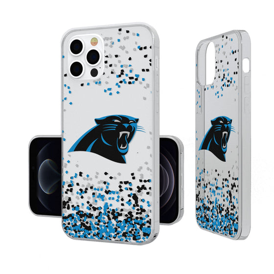 Carolina Panthers Confetti Clear Case - 757 Sports Collectibles