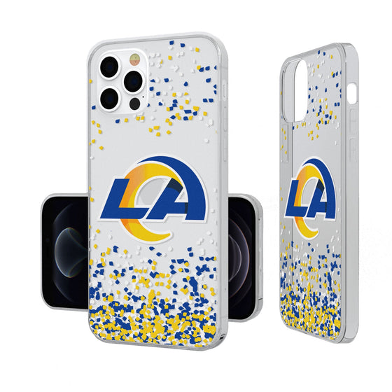 Los Angeles Rams Confetti Clear Case - 757 Sports Collectibles