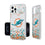 Miami Dolphins Confetti Clear Case - 757 Sports Collectibles