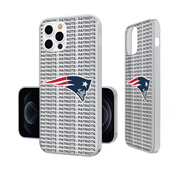 New England Patriots Blackletter Clear Case - 757 Sports Collectibles