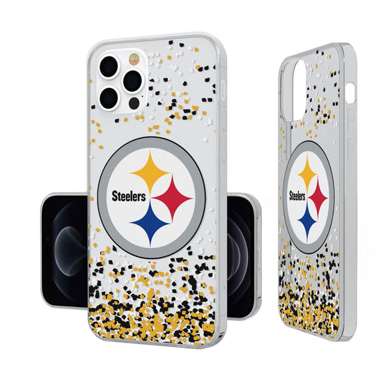 Pittsburgh Steelers Confetti Clear Case - 757 Sports Collectibles