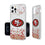 San Francisco 49ers Confetti Clear Case - 757 Sports Collectibles