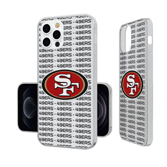 San Francisco 49ers Blackletter Clear Case - 757 Sports Collectibles