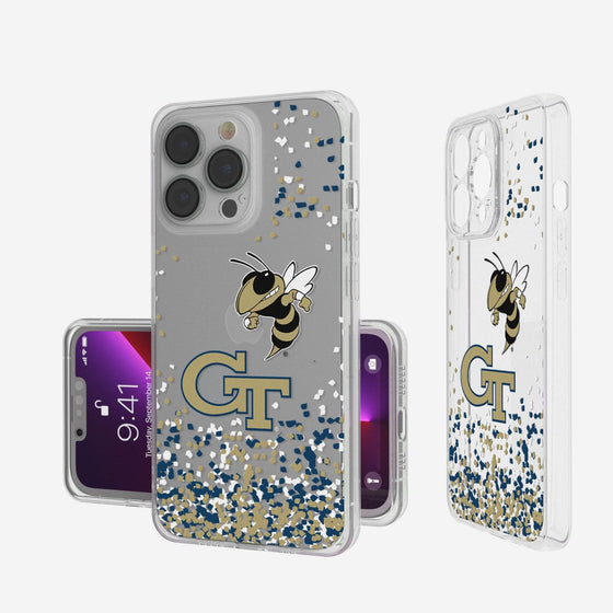 Georgia Tech Yellow Jackets Confetti Clear Case-0