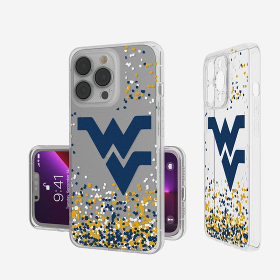 West Virginia Mountaineers Confetti Clear Case-0