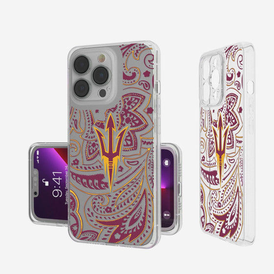 Arizona State Sun Devils Paisley Clear Case-0