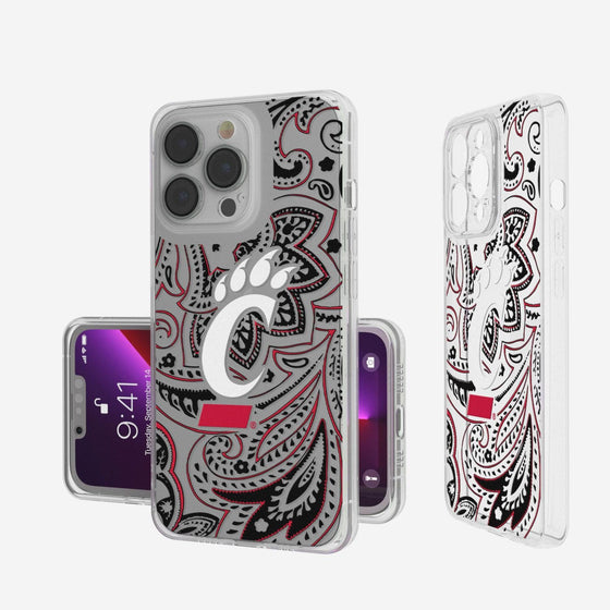 Cincinnati Bearcats Paisley Clear Case-0