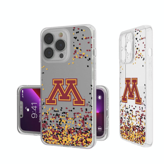 Minnesota Golden Gophers Confetti Clear Case-0