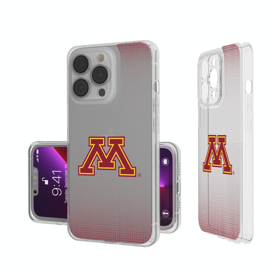 Minnesota Golden Gophers Linen Clear Phone Case-0