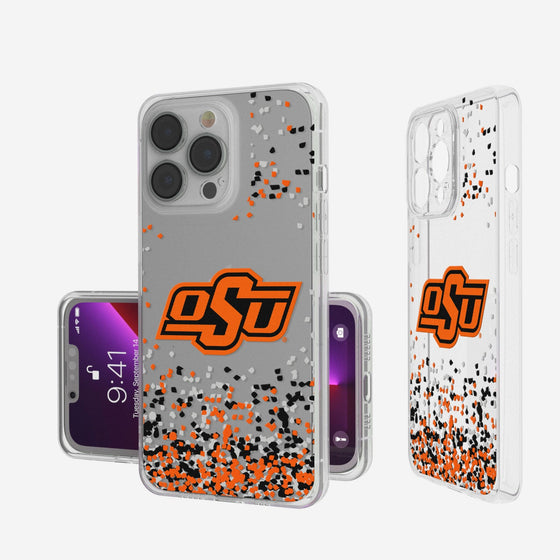 Oklahoma State Cowboys Confetti Clear Case-0