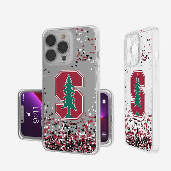 Stanford Cardinal Confetti Clear Case-0