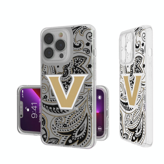 Vanderbilt Commodores Paisley Clear Case-0