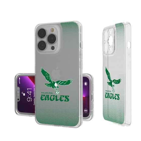 Philadelphia Eagles 1973-1995 Historic Collection Linen Clear Phone Case-0