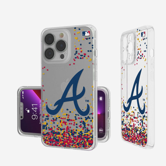 Atlanta Braves Confetti Clear Case - 757 Sports Collectibles