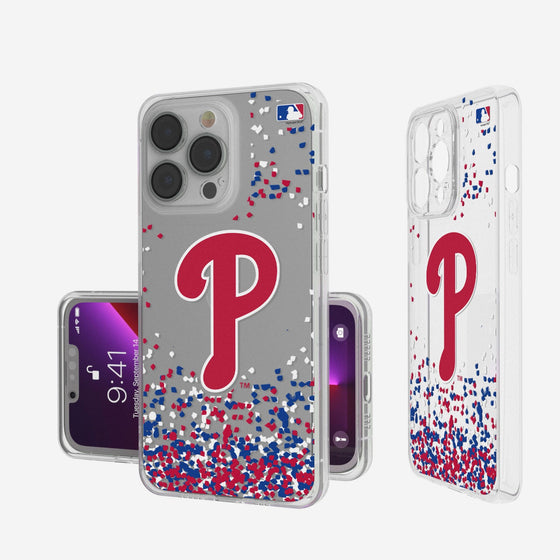 Philadelphia Phillies Confetti Clear Case - 757 Sports Collectibles