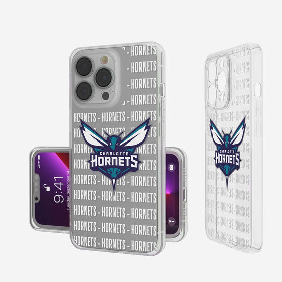 Charlotte Hornets Blackletter Clear Case-0