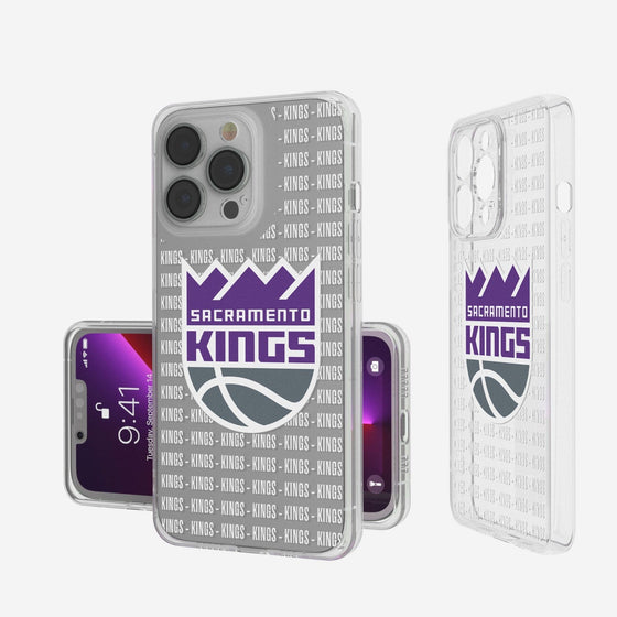 Sacramento Kings Blackletter Clear Case-0