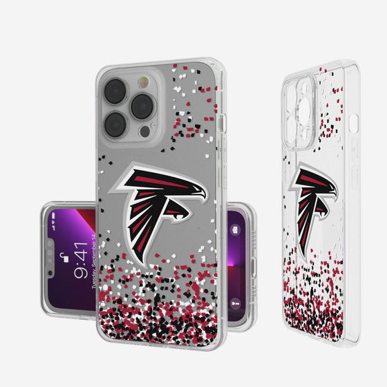 Atlanta Falcons Confetti Clear Case - 757 Sports Collectibles