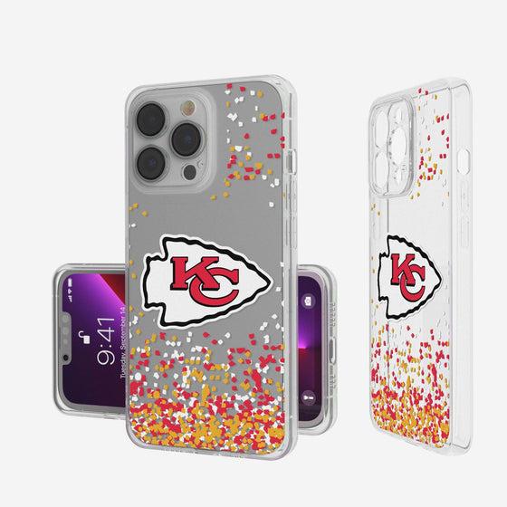 Kansas City Chiefs Confetti Clear Case - 757 Sports Collectibles