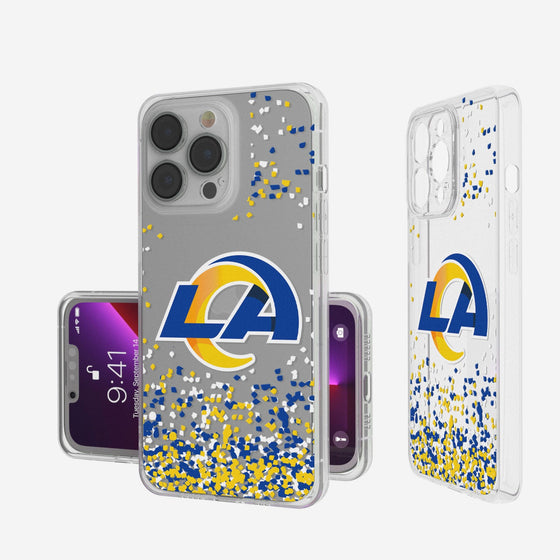 Los Angeles Rams Confetti Clear Case - 757 Sports Collectibles