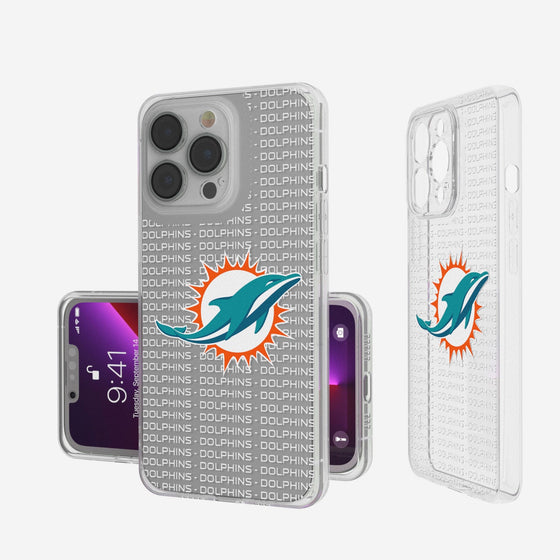 Miami Dolphins Blackletter Clear Case - 757 Sports Collectibles