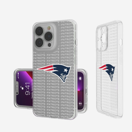 New England Patriots Blackletter Clear Case - 757 Sports Collectibles