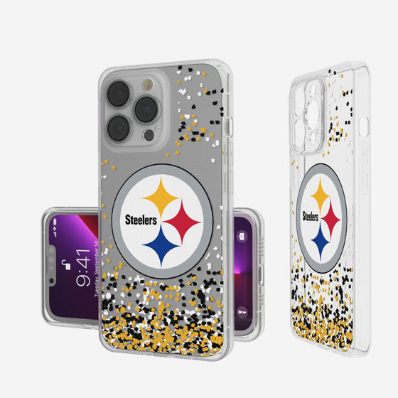 Pittsburgh Steelers Confetti Clear Case - 757 Sports Collectibles