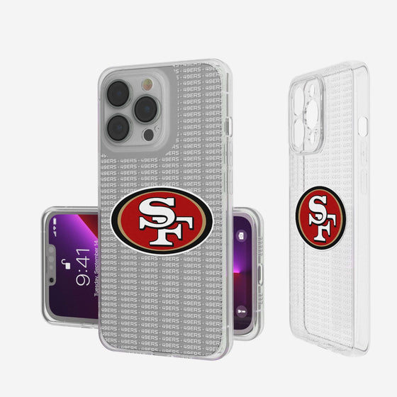 San Francisco 49ers Blackletter Clear Case - 757 Sports Collectibles