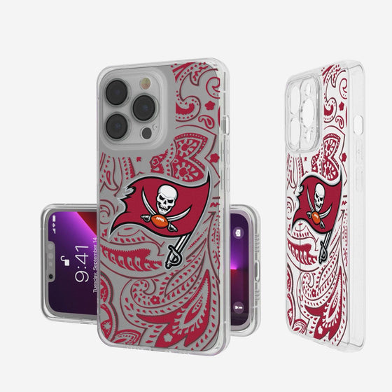 Tampa Bay Buccaneers Paisley Clear Case-0