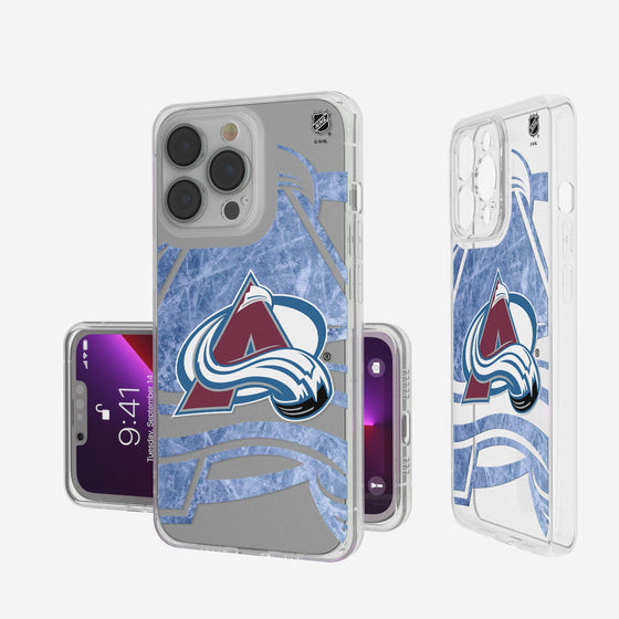 Colorado Avalanche Ice Tilt Clear Case-0