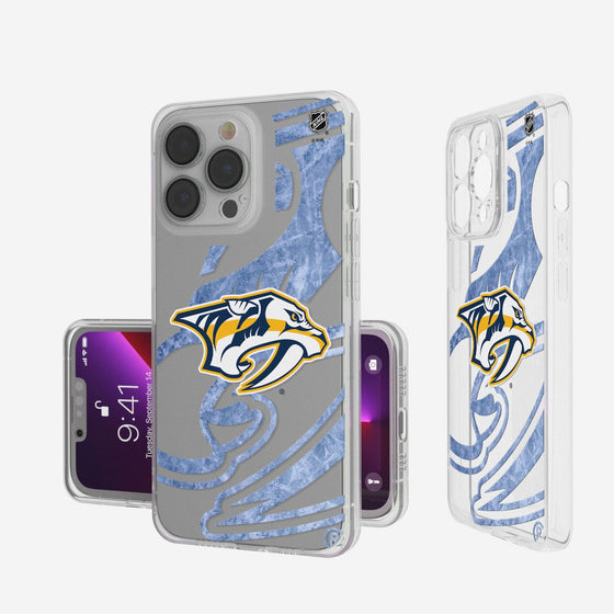 Nashville Predators Ice Tilt Clear Case-0