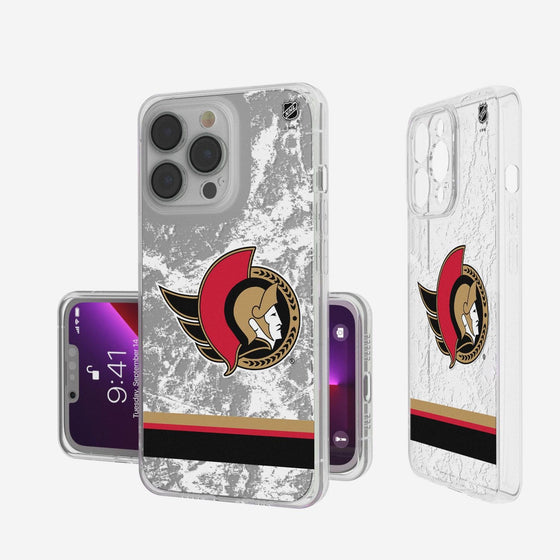 Ottawa Senators Ice Stripe Clear Case-0