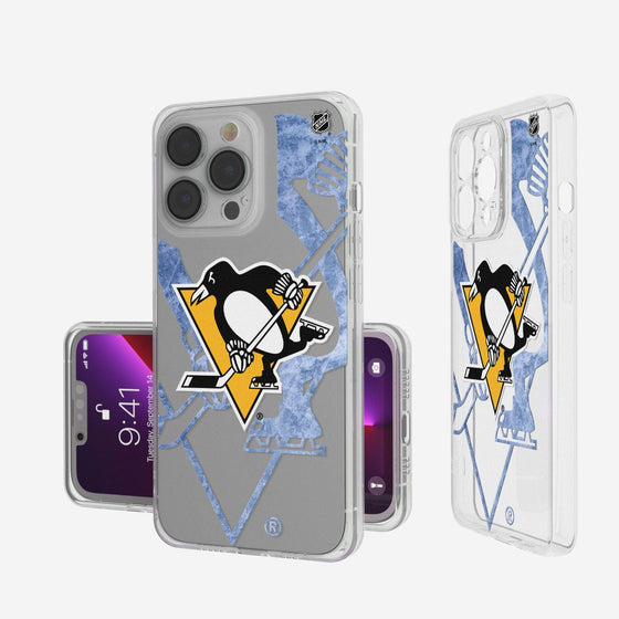 Pittsburgh Penguins Ice Tilt Clear Case-0